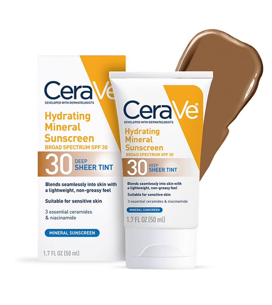 CeraVe Hydrating Mineral Sunscreen SPF 30 Face Sheer Tint