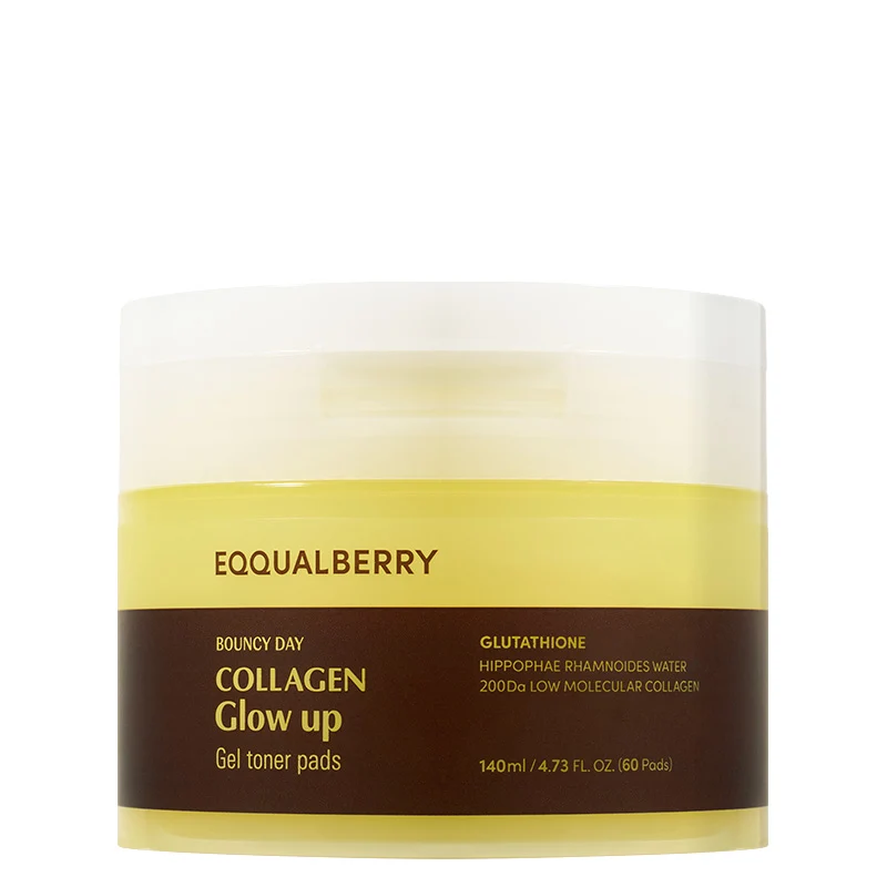 Eqqualberry Collagen Glow Up Gel Toner Pads