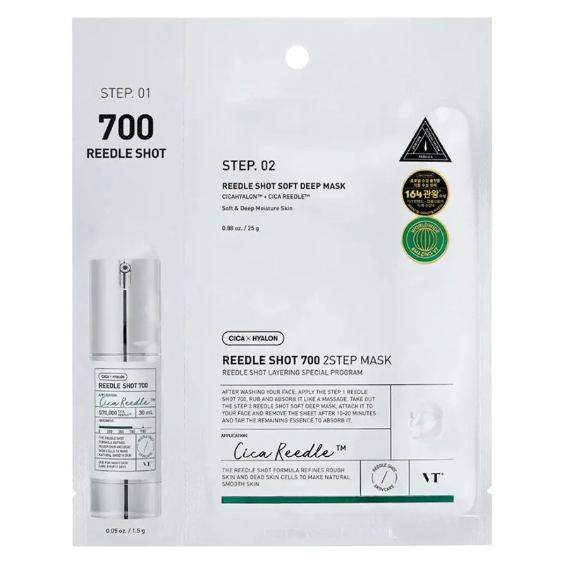VT Cosmetics Mild Reedle Shot 700 2-Step Mask