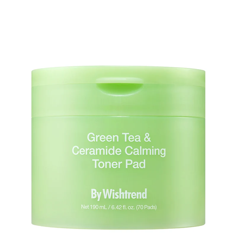 By Wishtrend Green Tea & Ceramide Calming Toner Pad