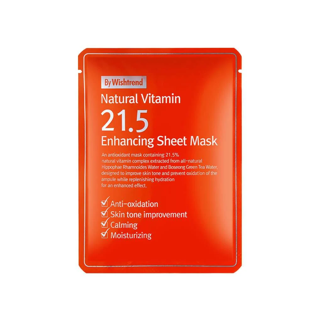 By Wishtrend Natural Vitamin 21.5 Enhancing Sheet Mask