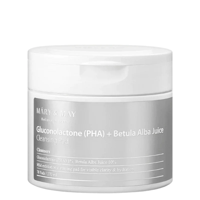 Mary&May Gluconolactone (PHA) + Betula Alba Juice Cleansing Pad