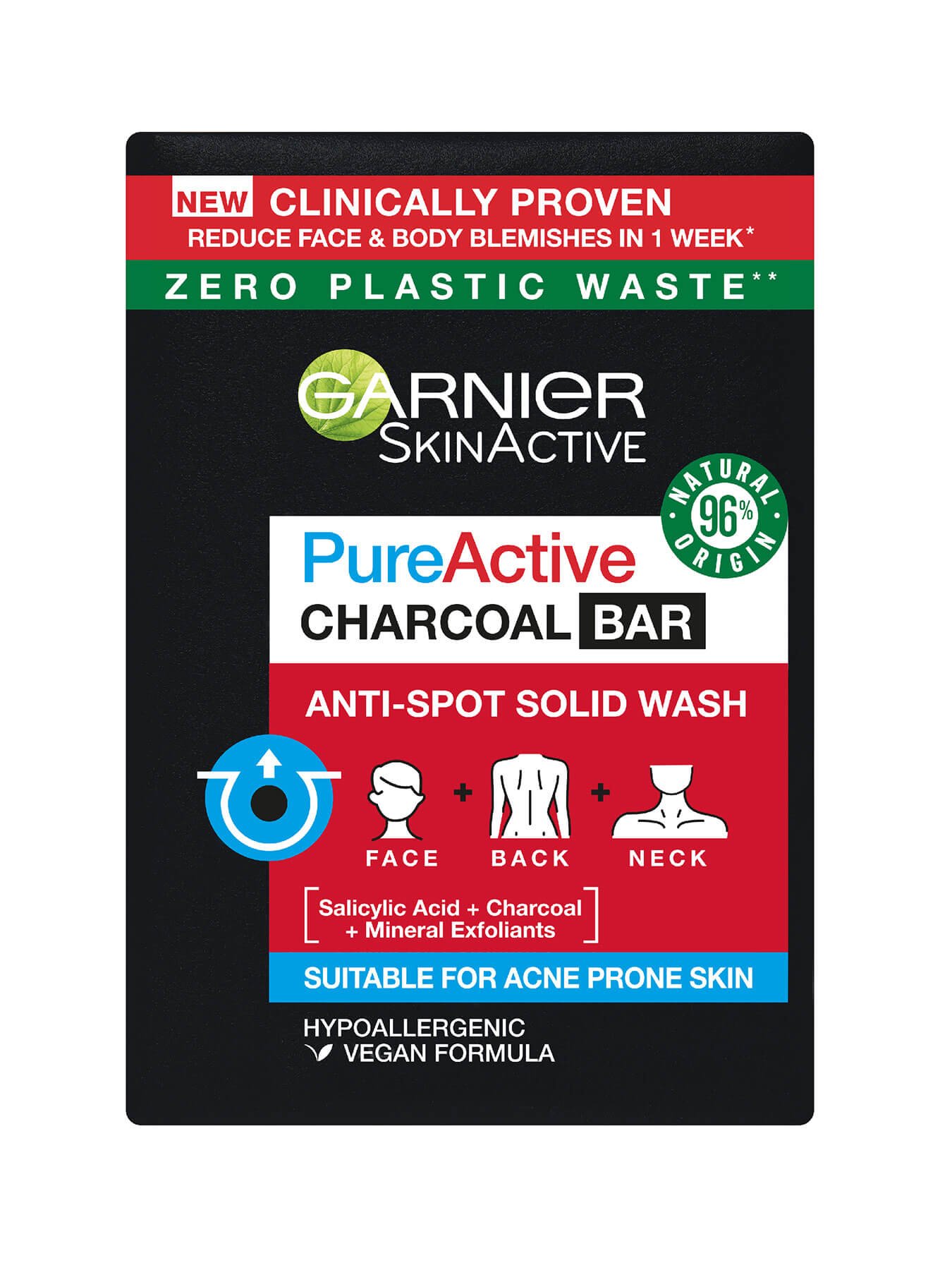 Garnier Anti-Spot and Blackhead Solid Wash Charcoal Bar
