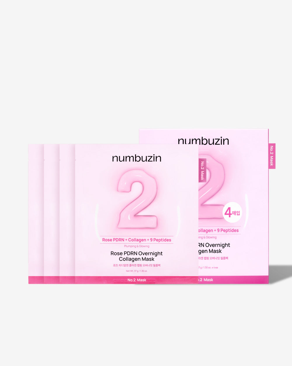 Numbuzin No.2 Rose PDRN Overnight Collagen Mask
